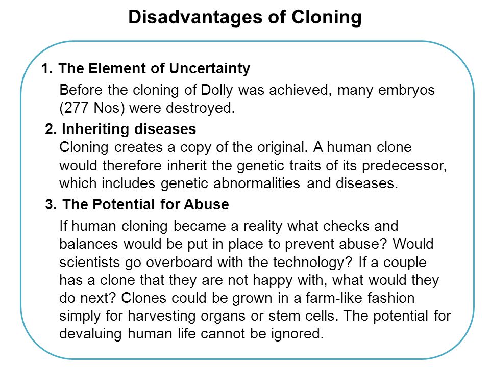 10 Reasons Why Human Cloning is Bad for Society at Large
